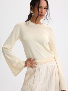 Solid & Striped Long Sleeve Babetta Sweater Crew Neck Long Sleeves Size M